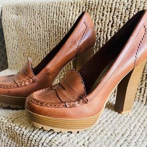 MIA platform penny loafer heels
